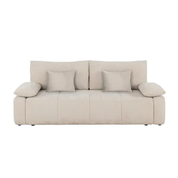 Canapea Extensibilă, textil, bej