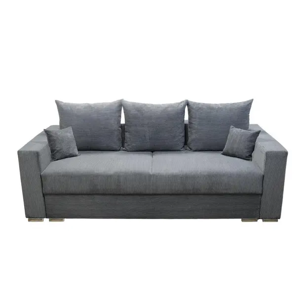 Canapea Extensibila, textil, gri