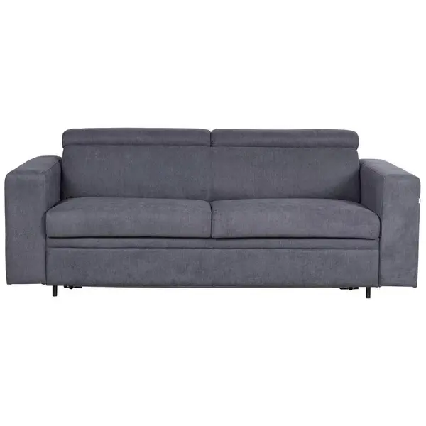 Canapea Extensibilă, textil, gri albastru
