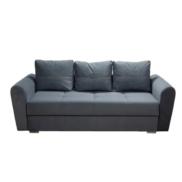 Canapea Extensibila, textil, gri
