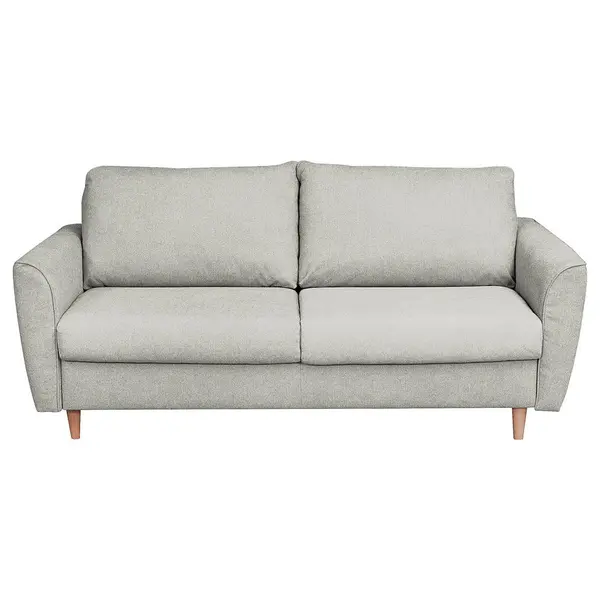 Canapea Extensibilă, textil, gri deschis