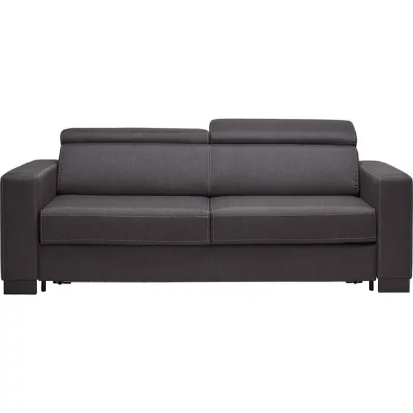 Canapea Extensibilă, textil, gri închis
