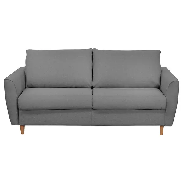 Canapea Extensibilă, textil, gri închis