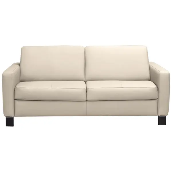 Canapea Extensibilă, textil, piele, bej