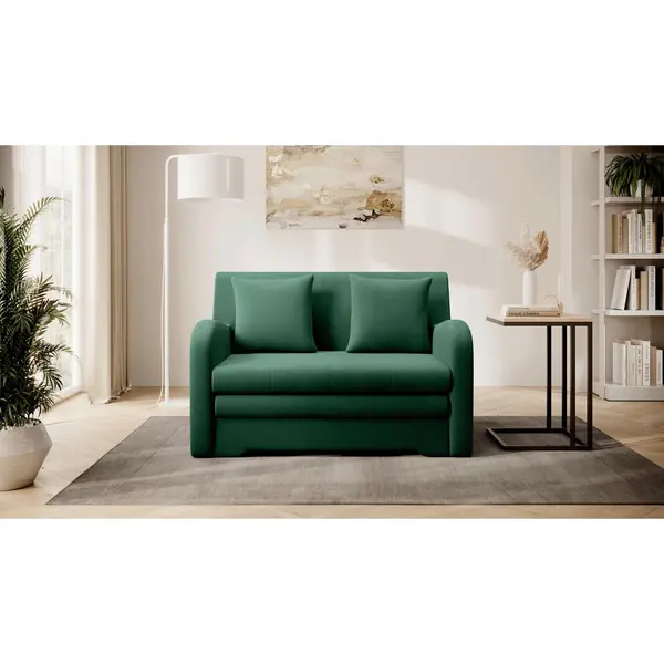 Canapea Extensibilă, textil, verde