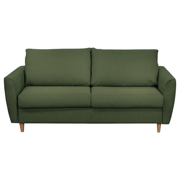 Canapea Extensibilă, textil, verde închis