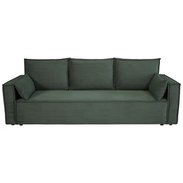 Canapea Extensibilă, textil, verde închis