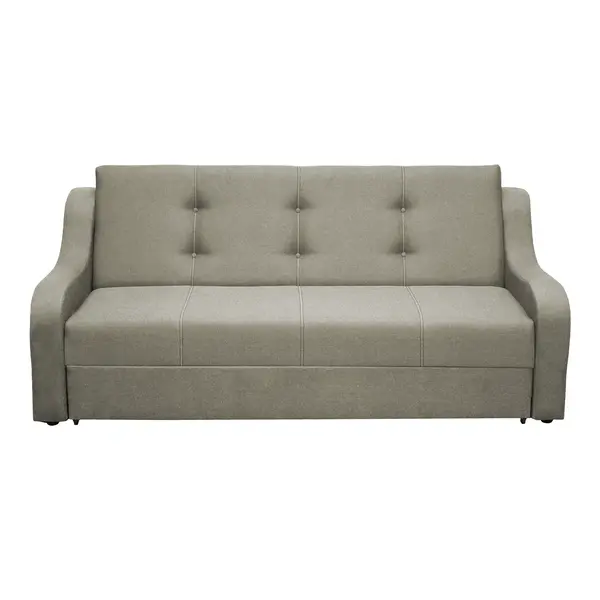 Canapea extensibila VALY II, 3 locuri, cu lada depozitare, bej, 215x90x95 cm