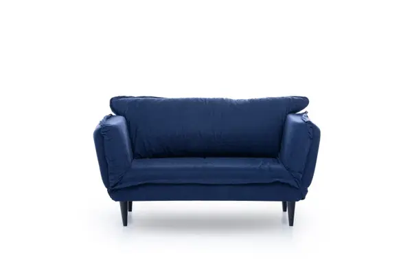 Canapea extensibila VINO, 2 locuri, albastru marin, 150x60x85 cm