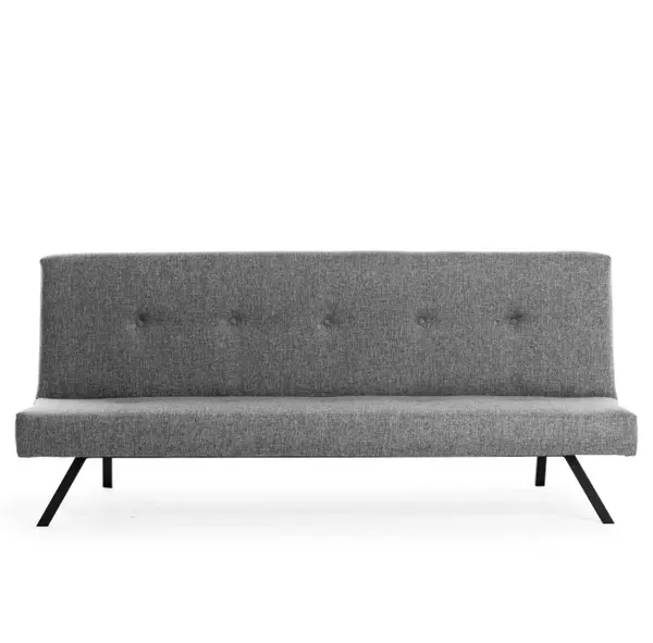 Canapea extensibila ZOLA, 3 locuri, gri deschis, 180x64x78 cm