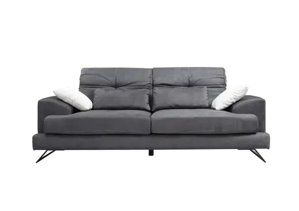 Canapea fixa FRIDO, 2 locuri, antracit, 185x92x79 cm