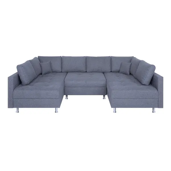 Canapea Modulară, textil, gri