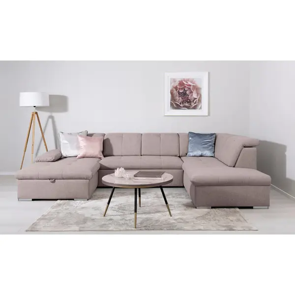 Canapea Modulară, textil, taupe