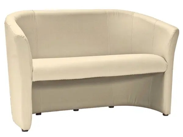 Canapea TM-2 piele ecologica crem/wenge EK0