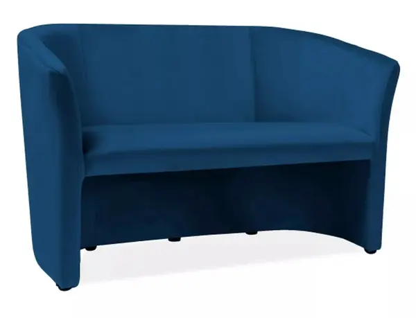 Canapea TM-2 velvet bleumarin/wenge Blu86