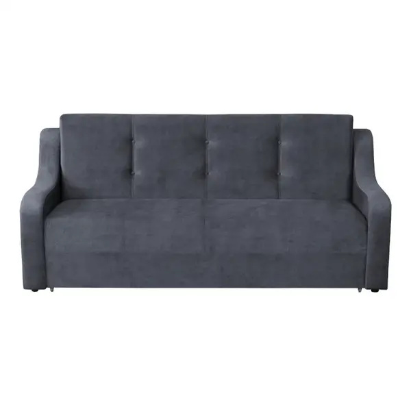 Canapea VALY II extensibila, 3 locuri, cu lada depozitare, albastru petrol, 215x90x95 cm