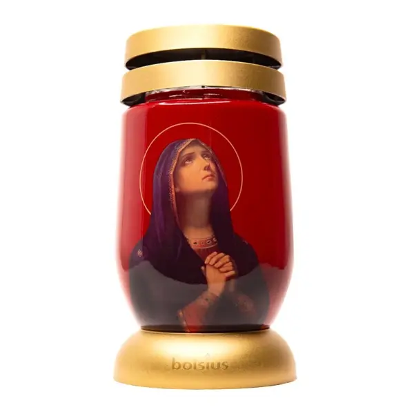 Candela Bolsius din Sticla 3 l cu Maica Domnului, 36 Ore