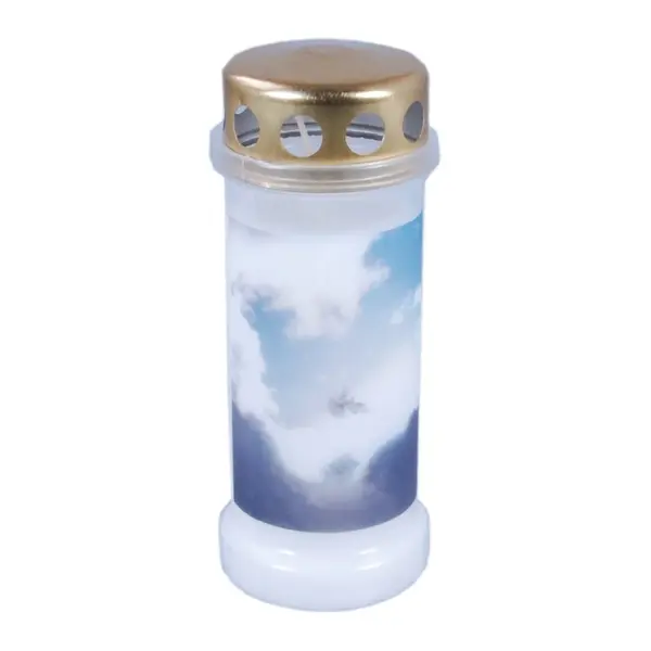 Candela Bolsius Nr. 6 cu Capac Cer, Alb