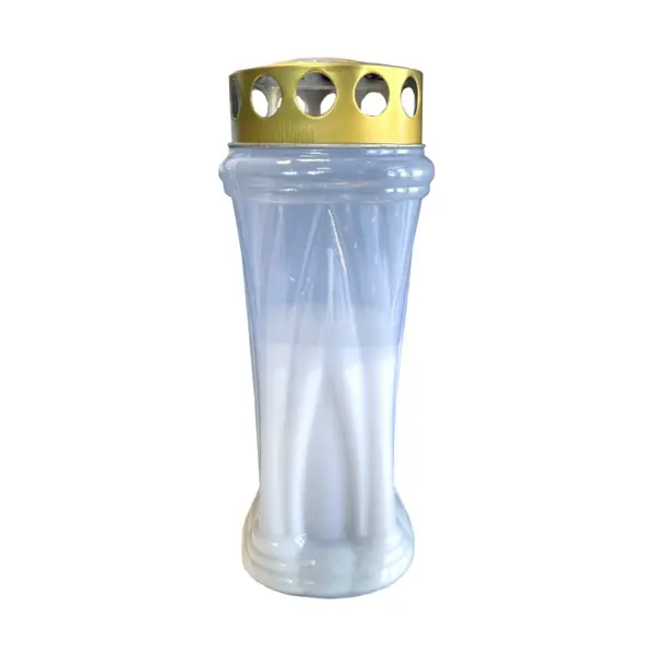 Candela din Plastic Alb Flacara, 50 Ore