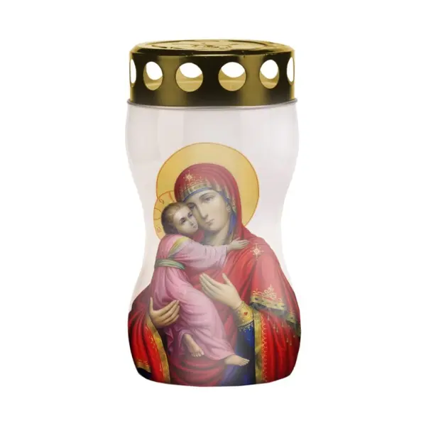 Candela din Plastic Clepsidra cu Maica Domnului, 50 Ore
