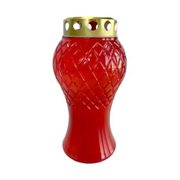 Candela din Plastic Rosu, 70 Ore