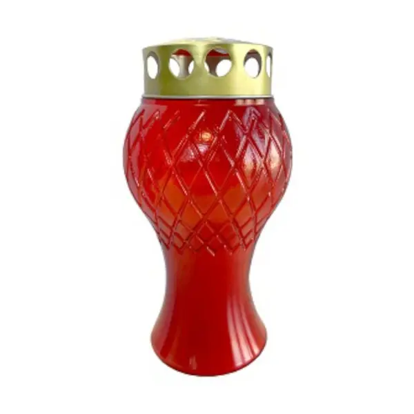 Candela Mini din Plastic Rosu, 50 Ore