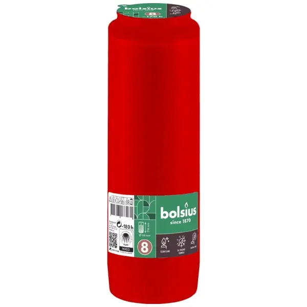 Candela Rezerva Nr.13, Bolsius, Rosu, 170 Ore