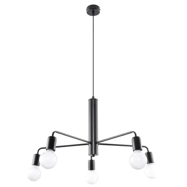Candelabru 5 Duomo Negru 60x60x85 cm