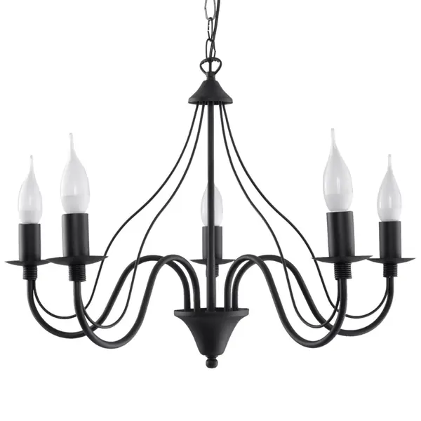 Candelabru 5 Minerwa Negru 60x60x80 cm