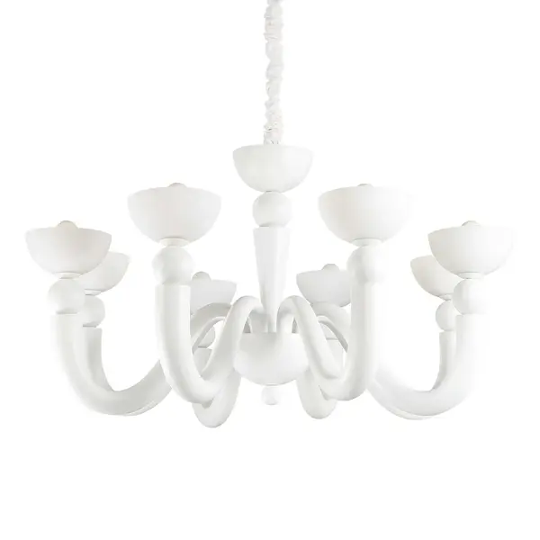 Candelabru BON BON WHITE 8 - Alb