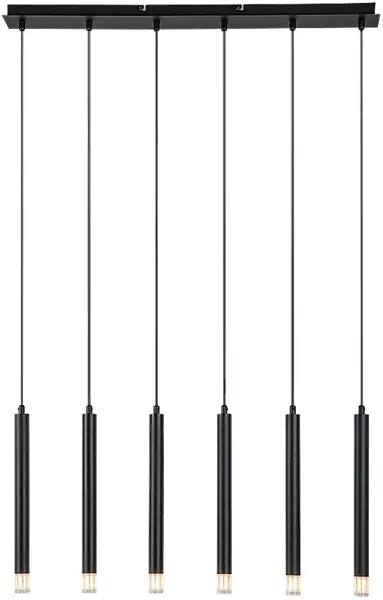 Candelabru Rabalux - Ramira 72362, G9, 6x max 5W, negru