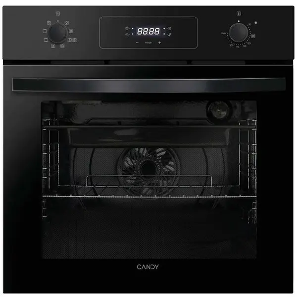 CANDY Cuptor electric incorporabil Candy F ACDI Z600 L, clasa A+, 70 litri, 8 functii, Display + 2 selectoare push&pull, curatare Aquactiva, tava Air Fry, Negru