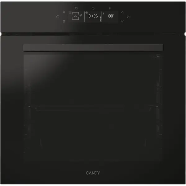 CANDY Cuptor incorporabil Candy CA6 N5G3YTB, Electric, 78 l, Autocuratare pirolitica, Gril, Electronic control, Clasa A++, Negru