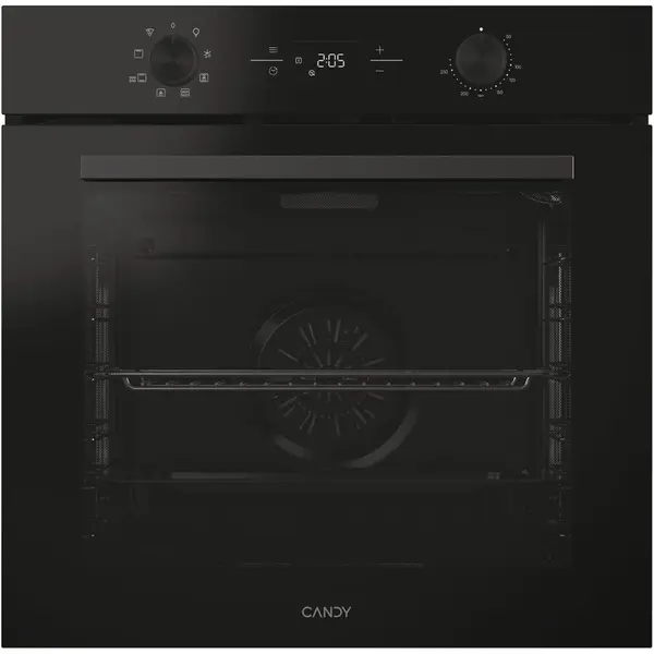 CANDY Cuptor incorporabil Candy Titanium CA6 N3T1HTB, Electric, 78 litri, Curatare Hidrolitica, Mod gatire: convectie + ventilare aer, 9 functii, Clasa A+, Negru