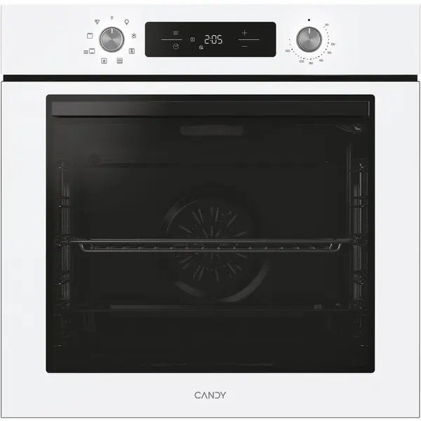 CANDY Cuptor incorporabil Candy Titanium CA6 NP3T2HTW, Electric, 78 litri, Curatare Hidrolitica, mod gatire: convectie + ventilare aer, 9 functii, Butoane Pushpull, Clasa A+, Alb