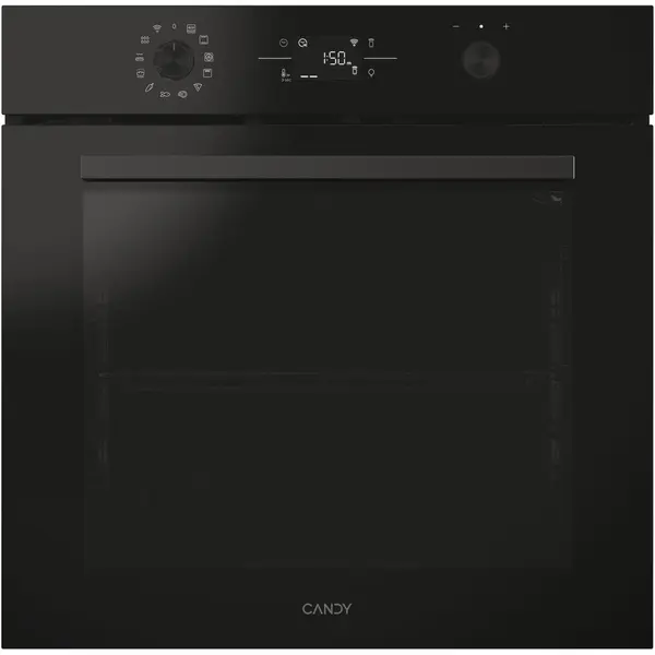 CANDY Cuptor incorporabil Candy Titanium CA6 NP5B3CTB, Electric, 78 litri, Curatare Catalitica, WiFi, 11 functii, Display, Butoane Push-pull, raft telescopic, Clasa A++, Negru