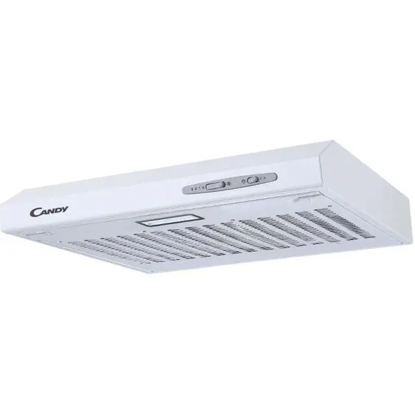 CANDY Hota tradtionala Candy CFT610/4W/1, Putere de absorbtie 210 mc/h, 3 trepte de viteza, LED, Clasa C, 60 cm, Alba
