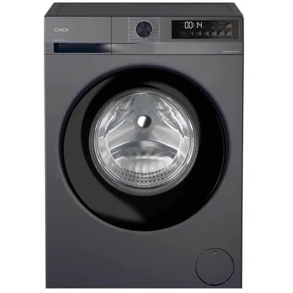 CANDY Masina de spalat rufe Candy GD 48SB6G-S, Inverter BPM, ProActive Wash, Easy Iron, Smart Wash, Clean Shield, AI Silent Motion, 8 kg, 1400 rpm, Clasa A, Gri inchis