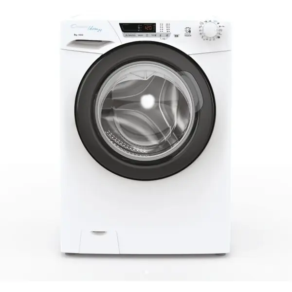 CANDY Masina de spalat rufe Candy HCU1282DB/1-S, 8 kg, 1200 RPM, 16 programe, Clasa D, Kilo Detector, Functie Calcare usoara, Alb