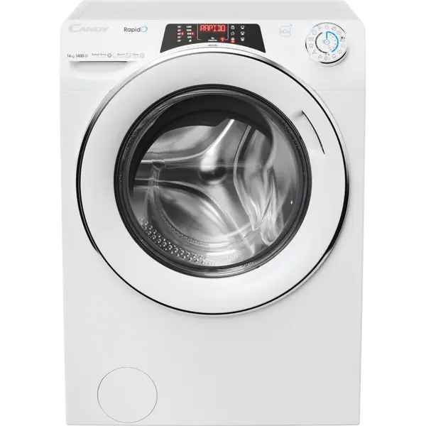 CANDY Masina de spalat rufe Candy Rapido RO14146DWMCT/1-S 14 kg 1400 RPM, Clasa A, Wi-Fi, Bluetooth, Motor Inverter, Quick & Clean, Steam, Alb