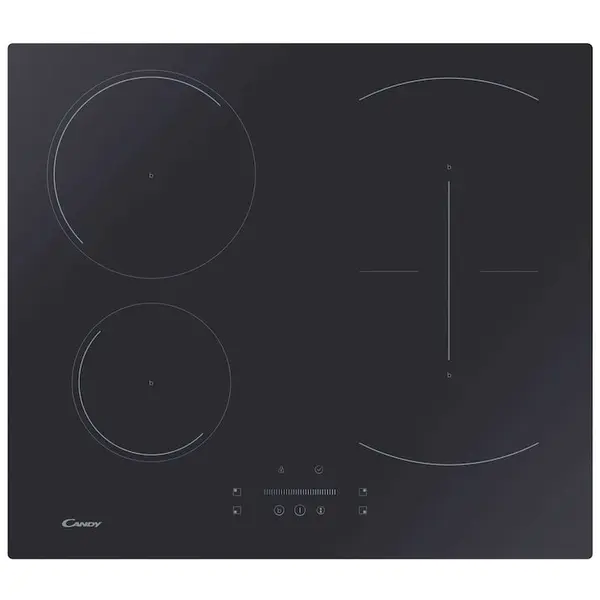 CANDY Plita incorporabila inductie Candy CTP6SC4/E14U, 4 zone de gatit, 60 cm, slider Touch Control, functie Booster, Link Power Zone, neagra