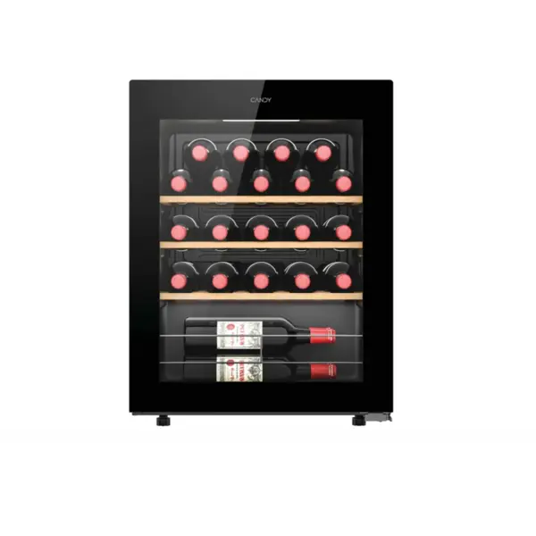 CANDY Racitor de vinuri Candy CWC023, Standing, clasa G, Capacitate 23 de sticle, Negru
