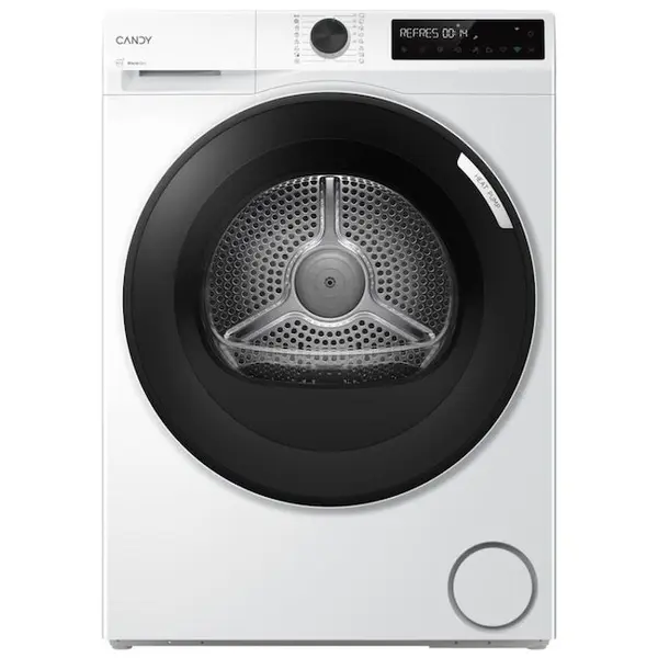 CANDY Uscator de rufe Candy BRS 7N2BX-S, Pompa de caldura, Wi-Fi, Easy Iron Plus, Hygiene, Warm Dry, Genius, 7 kg, 16 programe, Clasa D, Alb