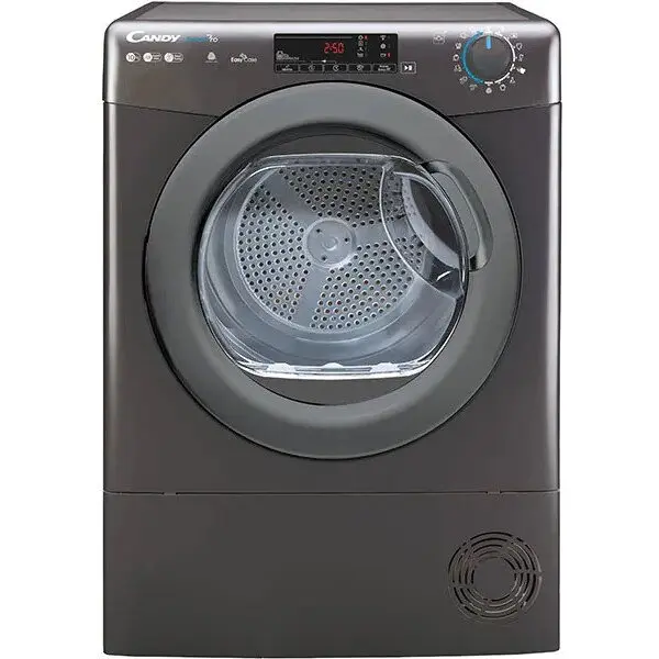 CANDY Uscator de rufe CANDY CSOE H10A2TRER-S, Pompa de caldura, Wi-Fi, 10 kg, 14 programe, Clasa A++, Negru