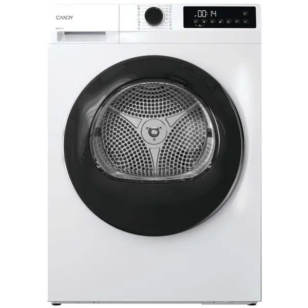 CANDY Uscator de rufe Candy GD 9N2B-S, Pompa de caldura, Easy Iron Plus, Soft Touch, AI Smart Move, Program Favorit, Start intarziat 24h, 9 kg, 16 programe, Clasa D, Alb