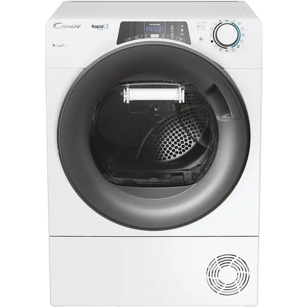 CANDY Uscator de rufe Candy Rapido Pro RPE H9A2TRE-S, Pompa de caldura, Wi-Fi, 9 kg, 14 programe, Clasa A++, Alb