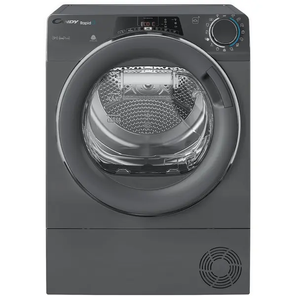 CANDY Uscator de rufe Candy ROE H9A2TCERX-S, Pompa de caldura, Wi-Fi, 9 kg, 14 programe, Clasa A++, Antracit