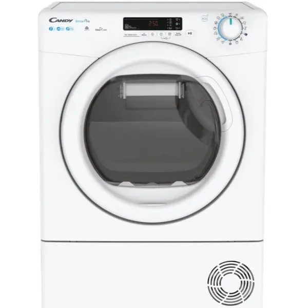 CANDY Uscator de rufe Slim Candy CSO4H7A2DE-S, Pompa de caldura, 7 kg, Clasa A++, 14 programe, Wi-Fi, Alb