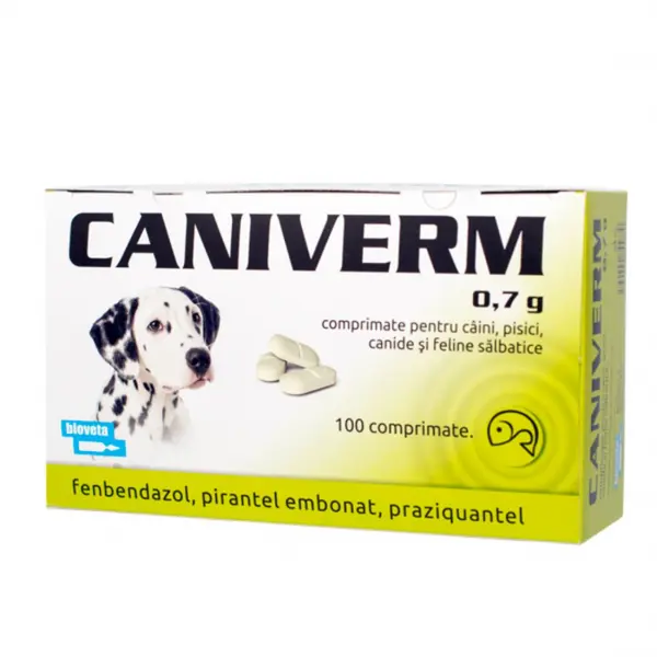 Caniverm Tablete 0,7g - 100 buc