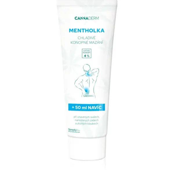 Cannaderm Mentholka hemp lubrication crema pentru masaj cu efect racoritor 250 ml